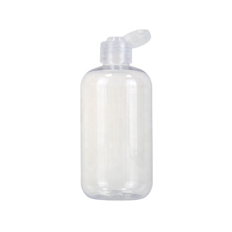 FLIP TOP 350ML Пустой настроек Pet Plastic Plast Cleanpparent бутылка шампуня