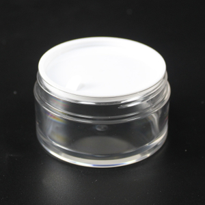 Пользовательский логотип маленький роскошный пустой прозрачный переработанный пластиковый PEET безвоздушный уплотнительный крем косметический образец упаковочный банок