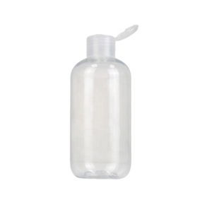 Косметический прозрачный PET Flip Top Dispender для дезинфектора рук 250 мл пустой пластиковый лосьон бутылки