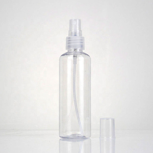 Оптовый пластиковый ПЭТ-распылитель на заказ, прозрачная круглая пустая бутылка дезинфицирующего средства для рук с лосьоном, 100 мл