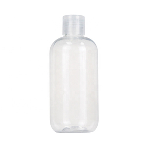 Продуктовый класс пользовательских домашних ванной комнаты пластиковый прозрачный Flip Top Cap 300 мл шампунь бутылка
