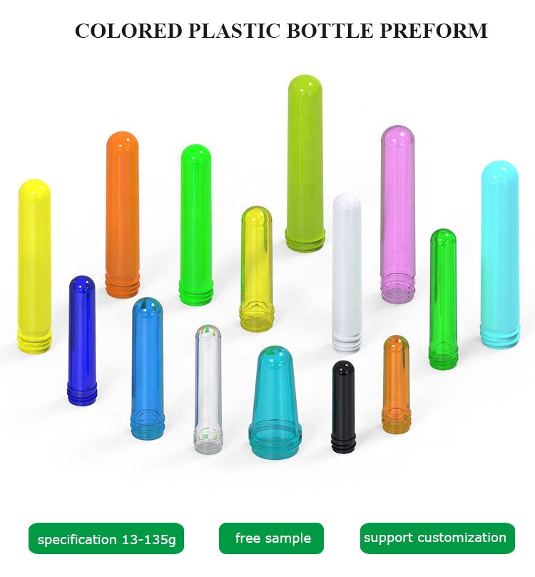 Классический цилиндр твердых цветных пластиковых банок PET 40GM Preform 18 мм сока