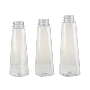 Новая пустая прозрачная прозрачная пластиковая бутылка для сока 200 мл 300 мл 450 мл портативная высокая плоская квадратная форма