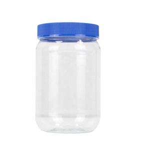 Прозрачный контейнер оптом пищевой прозрачной пластиковой пустой банке винт для печенья на крышках