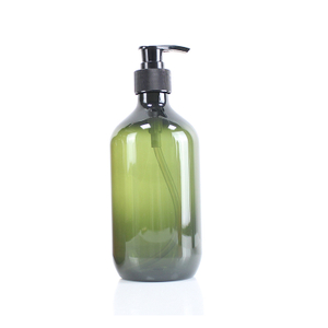 Ванная комната Пустая янтарная зеленая крышка насоса 500 мл Оптовая пластиковая биоразлагаемая бутылка для упаковки лосьона