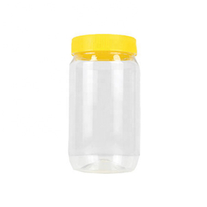 Оптовая прозрачная контейнер для хранения кухни для кухни еда конфеты мед упаковка пластиковая банка